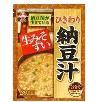 Asahimatsu Foods Bagged Raw Misozui Hikiwari Natto Soup 3 Servings 54g