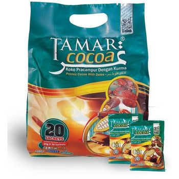 Tamar Cocoa Premix Cocoa with Dates 20 Sachet x 25g