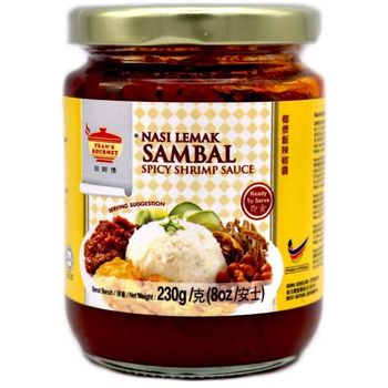 Tean's Nasi Lemak Sambal Spicy Shrimp Sauce 230g