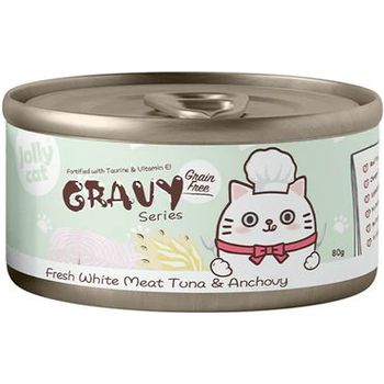 Jolly Cat Gravy Series Fresh White Meat Tuna & Anchovy 80g