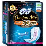 Sofy Comfort Nite Side Gathers Night 35.5cm Dry Net 16pcs