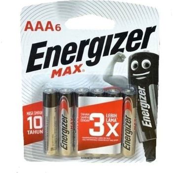 Energizer Alkaline Battery Max AAA Pack Of 6