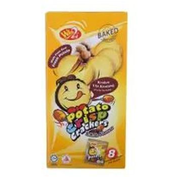 Win2 Potato Crisp Crackers Bbq Flavour 8x20g