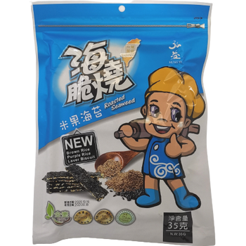Hung Yi Roasted Seaweed Brown Rice Purple Laver Biscuit 35g