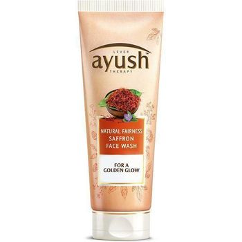 Lever Ayush Natural Fairness Saffron Facewash 80g