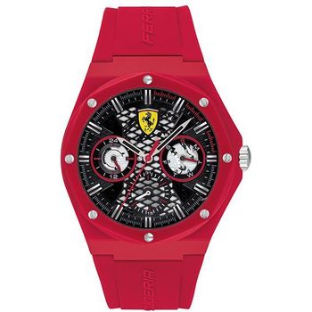 Scuderia Ferrari Aspire Multifunction Black Round Dial Mens Watch 0830786