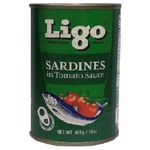 Ligo Sardines In Tomato Sauce Easy Open Can 425g