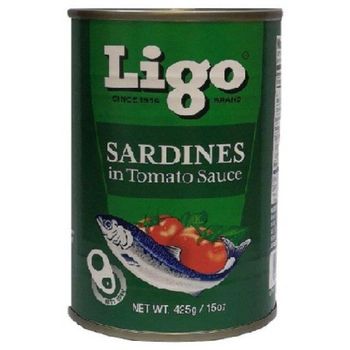 Ligo Sardines In Tomato Sauce Easy Open Can 425g