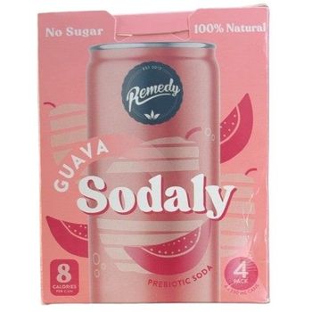 Remedy Sodaly Guava Flavour 4 Cans x 250ml