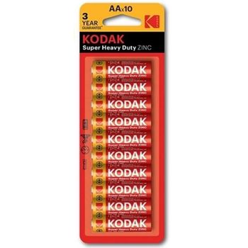 Kodak Zinc Batteries Super Heavy Duty Aa Pack Of 10