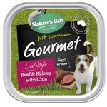Nature's Gift Dog Tray Food Beef And Kidney with Chia 100g