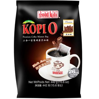 Gold Kili 2 in 1 Instant Premium Kopi O - Sugar Added (26x17g)