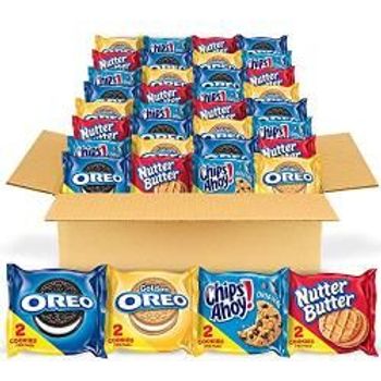 Oreo Original Oreo Golden Chips Ahoy Nutter Butter Cookie Snacks Variety Pack 56 Snack Packs 2 Cookies Per Pack