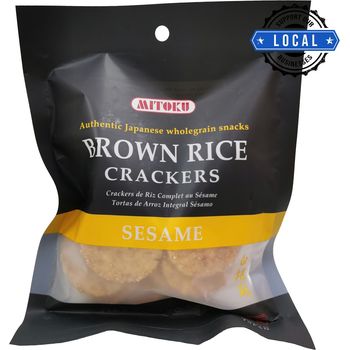 Mitoku Brown Rice Snacks White Sesame 6