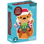 Mudpuppy 48 Piece Scratch And Sniff Shaped Mini Puzzle Cinnamon Otter