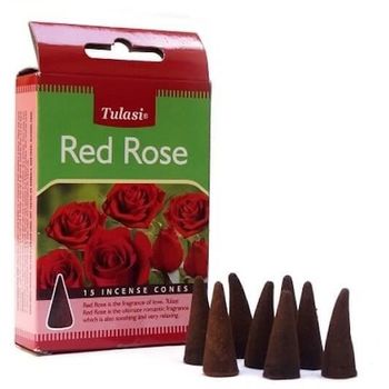 Tulasi Red Rose Incense Cone