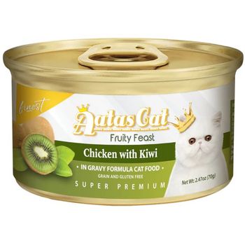 Aatas Cat Finest Fruity Feast Chicken with Kiwi in Gravy 70g
