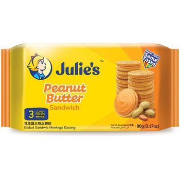 Julie's Peanut Butter Sandwich Biscuit 90g