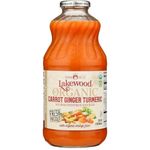 Lakewood - Organic Juice Press, Blend Carrot Ginger Turmeric Juice (32oz)