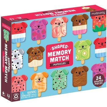 Mudpuppy Shaped Memory Match Game Pupsicles