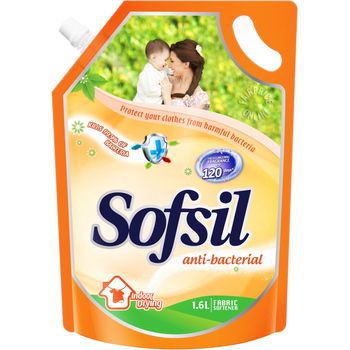 Sofsil Fabric Softener Refill Anti Bacterial 1.5L