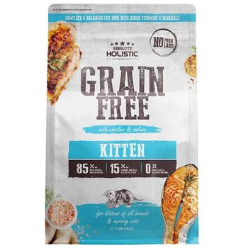 Absolute Holistic Grain Free Dry Cat Food Kitten 1.3kg