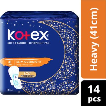 Kotex Soft Smooth Slim Overnight Wing Pads Heavy41cm