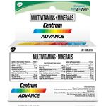 Centrum Advance Multivitamins + Minerals Tablets - 30s