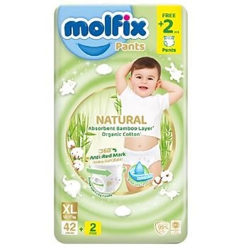 Molfix Natural Pants XL 44pcs