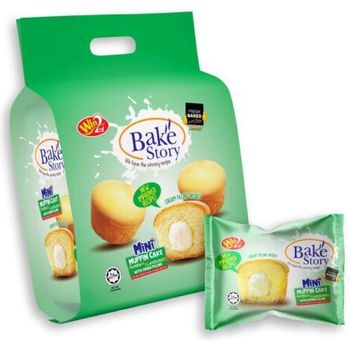 Win2 Bake Story Mini Muffin Pandan Flavoured with Cream Filling 200g