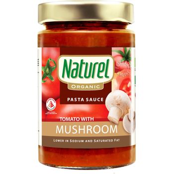 Naturel Organic Pasta Sauce Tomato With Mushroom 340g