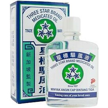 Three Star Brand Medicated Oil Medicated Oil Tsb singapore Rheumatic Pains 12ml