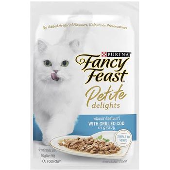 Fancy Feast Petite Delights Grilled Cod In Gravy 50g