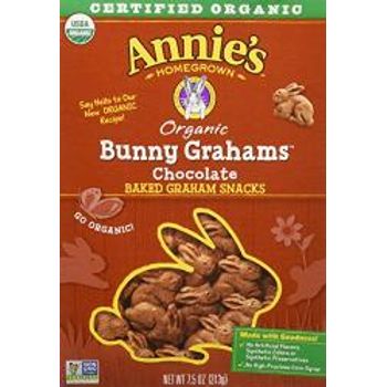 Annie's Homegrown Bunny Grahams Chocolate Graham Snacks 213g Box pack Of 12