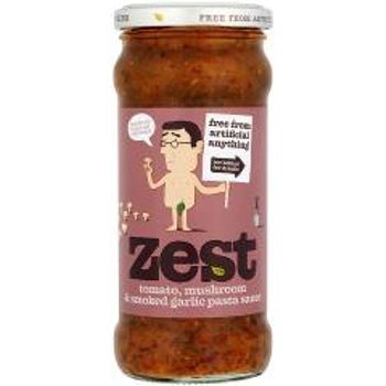 Zest Foods Tomato Mushroom And Smoked Garlic Pasta Sauce 340g