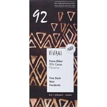 Vivani - Vegan Bar, 92% Cacao Fine Dark (80g)