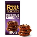 Fox's Fabulous Triple Chocolate Cookies 180g