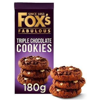 Fox's Fabulous Triple Chocolate Cookies 180g