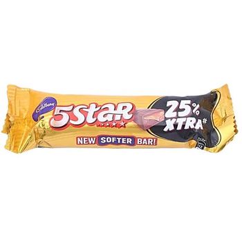 Cadbury 5 Star 5 Star Chocolate Bar 19.5g