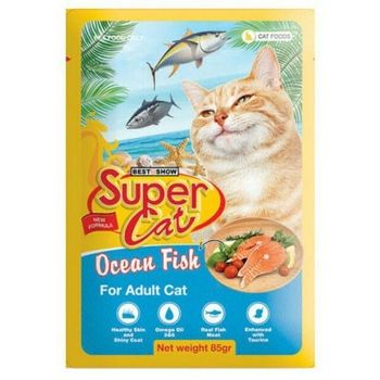 Super Cat Pouch Kitten Ocean Fish 85g