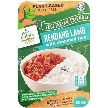 Roots Palate Rendang Lamb with Steamed Rice 300g