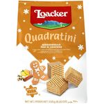 Loacker Waffer Crackers With Ginger Quadratini Packaging 250g