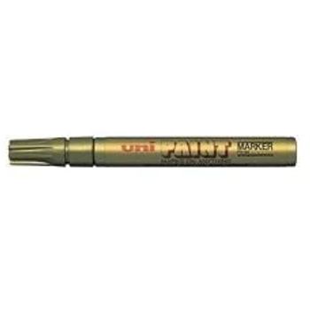 Uni Coloured Paint Marker Multi Surface Opaque Outdoor Marking Bullet Tip Pen Px20 Gold