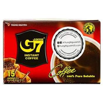 Trung Nguyen G7 Pure Black Instant Coffee 2gr sachet X 15 Sachets box