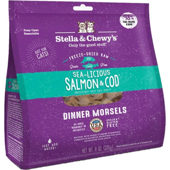 Stella & Chewy Cat Freeze Dried Sea-Licious Salmon And Cod 230g