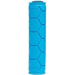 Fabric Silicone Slip-On Handlebar Grips Blue