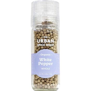 The Urban Spice Shop Organic White Pepper Whole 53g