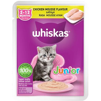 Whiskas Junior Chicken Mousse Flavour 80g