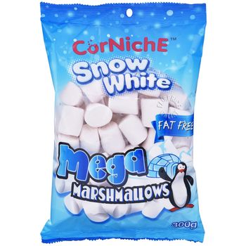 Corniche Snow White Mega Marshmallows 300g