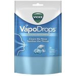Vicks Vapodrops Blue Cooling Peppermint Lozenges 24